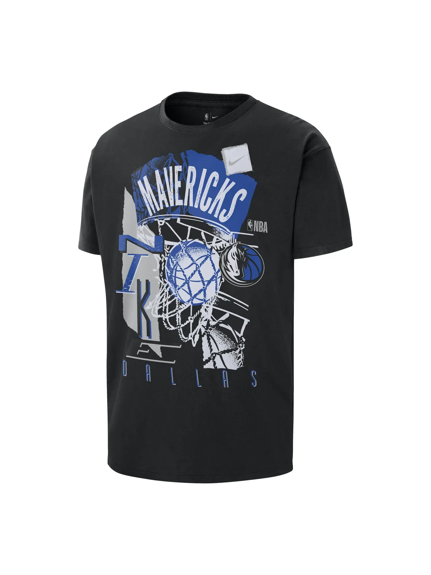 Винтажная футболка Nike Dallas Mavericks Courtside — изображение 1 из 2, черный