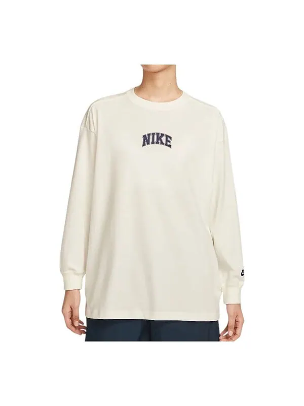 Футболка sportswear oversize t-shirt 'white' Nike — изображение 1 из 3, белый/синий/красный