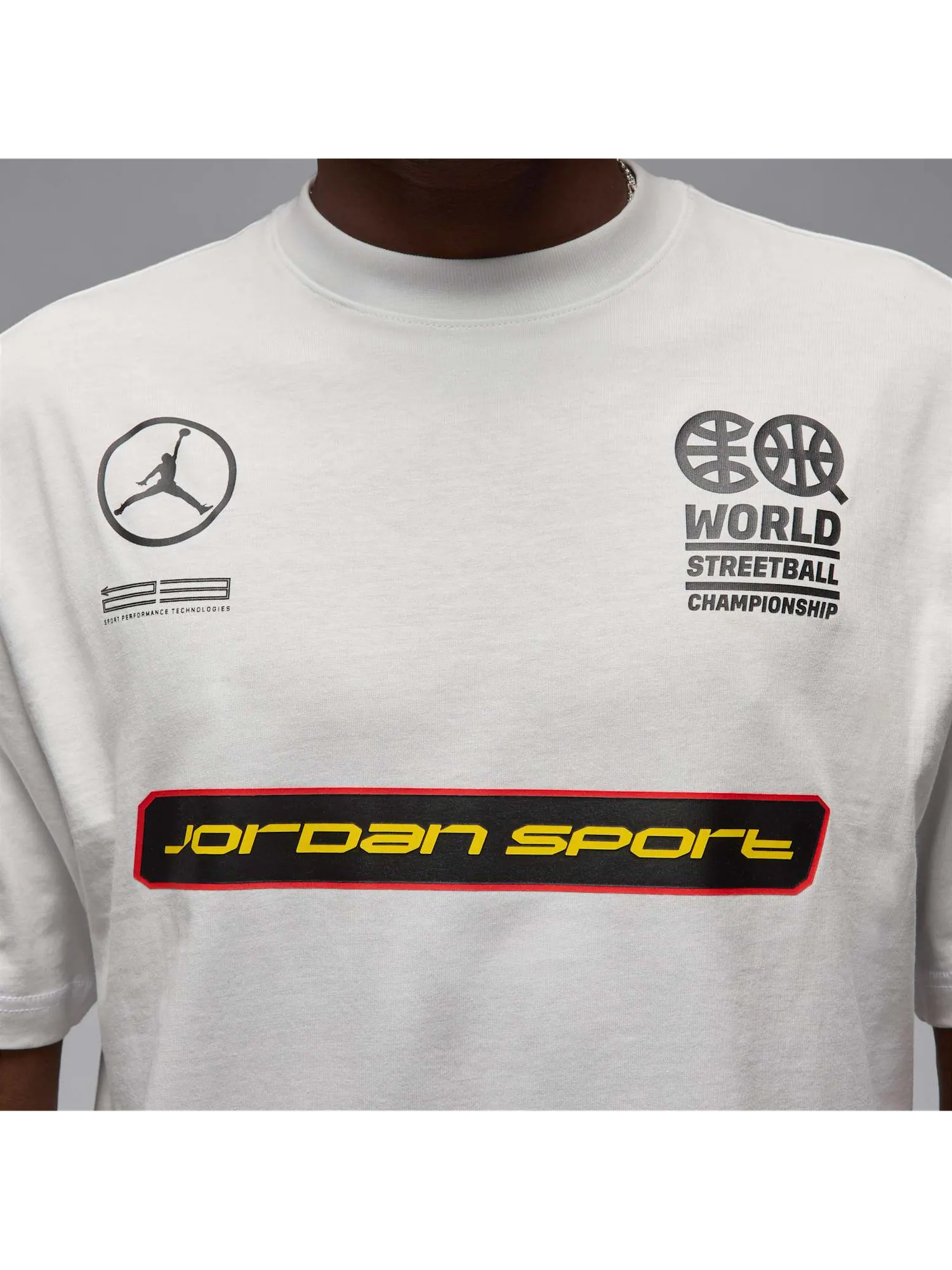 Футболка Air Jordan x Quai 54 Sport LBR Tee 'White' — изображение 4 из 6, белый