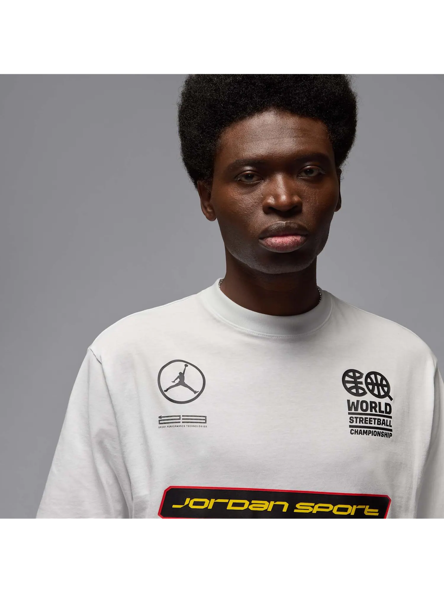 Футболка Air Jordan x Quai 54 Sport LBR Tee 'White' — изображение 6 из 6, белый