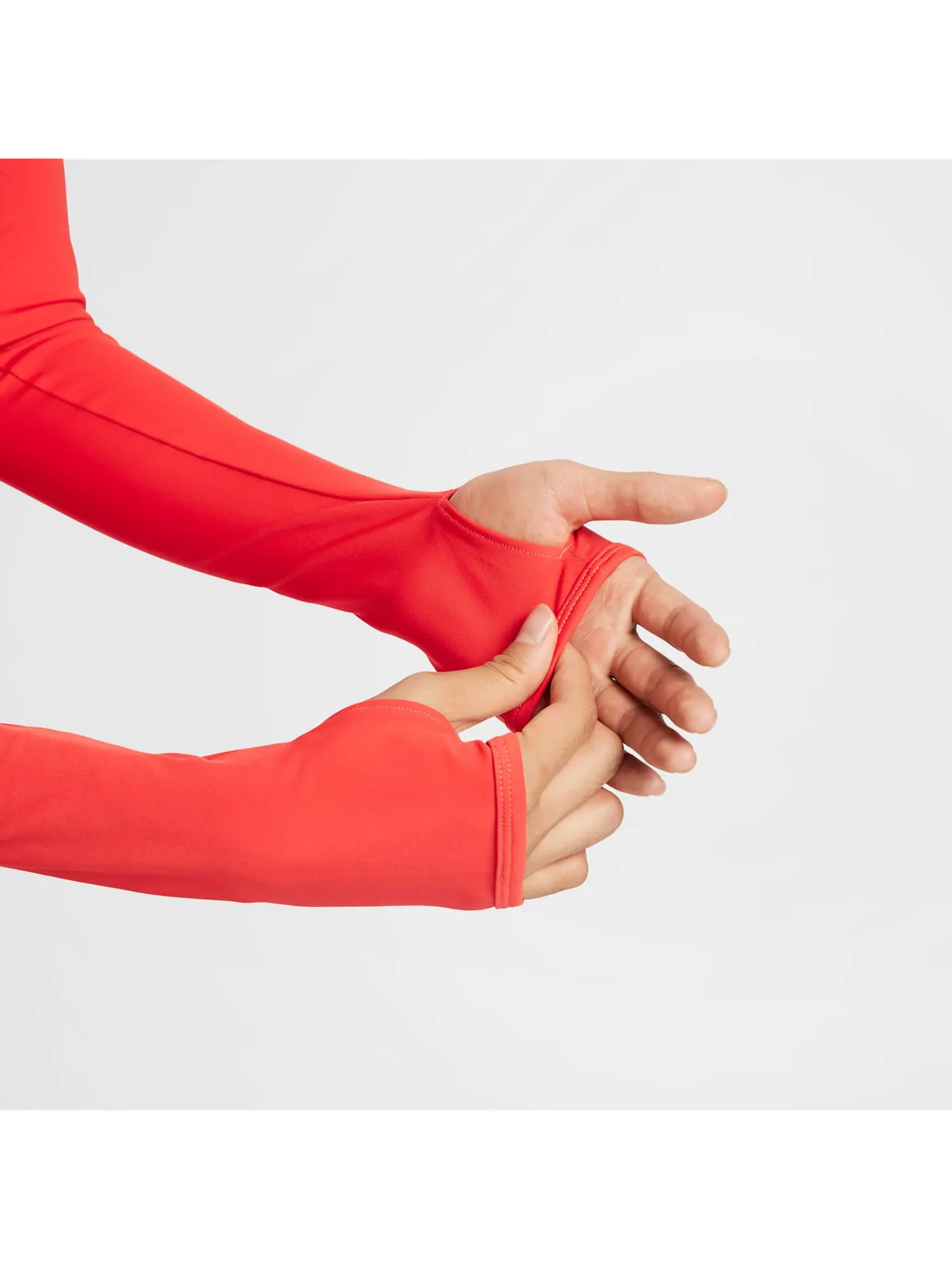 Топ (WMNS) Nike Pro Dri-Fit Cropped Long-Sleeve Top 'Light Crimson' — изображение 5 из 5, красный