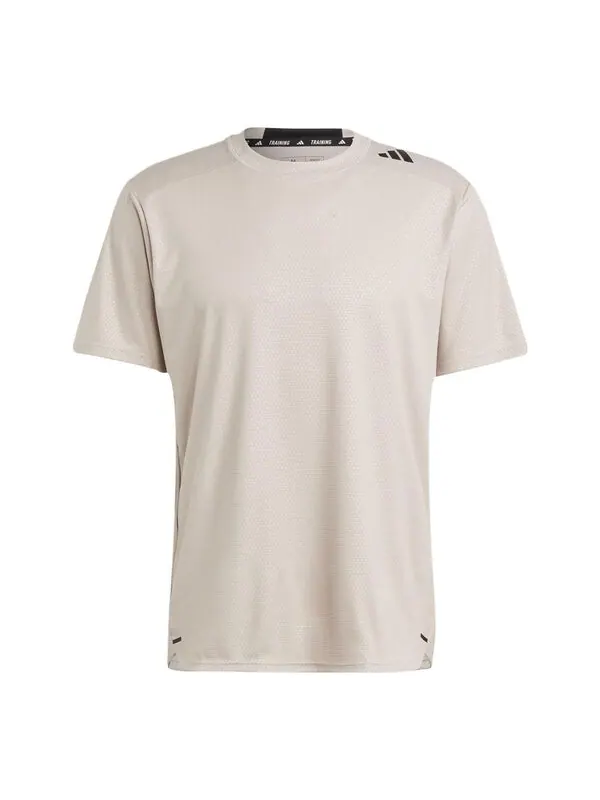 Футболка adidas D4T Strength Workout T-Shirt 'Wonder Beige' — изображение 1 из 4, бежевый/черный