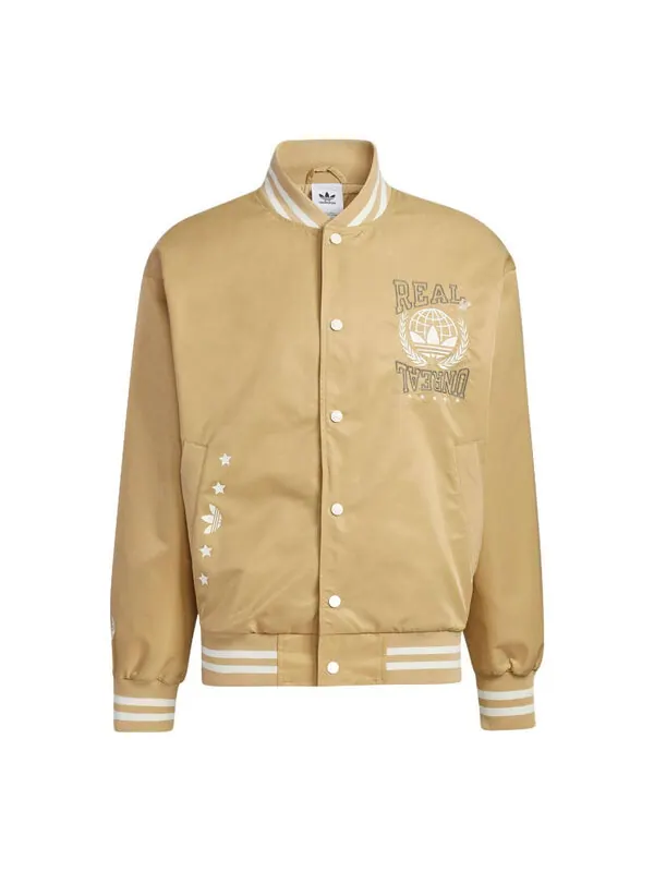 Куртка mc woven bomber jackets 'tan' Adidas — изображение 1 из 4, бежевый