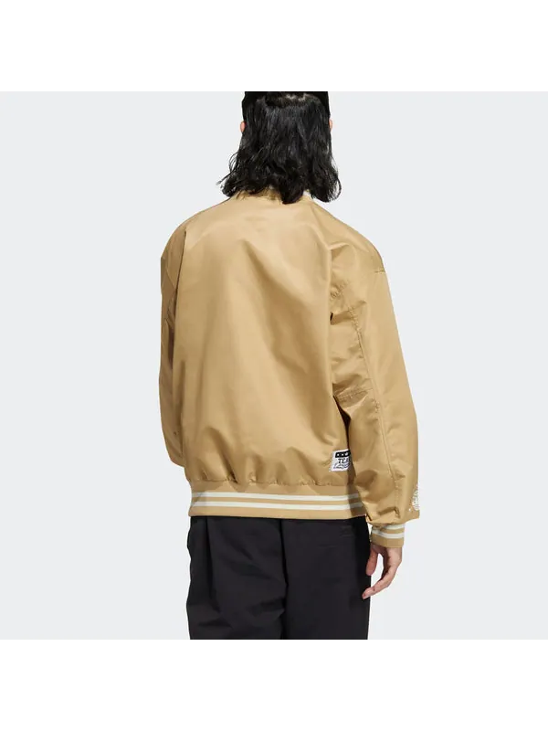 Куртка mc woven bomber jackets 'tan' Adidas — изображение 3 из 4, бежевый