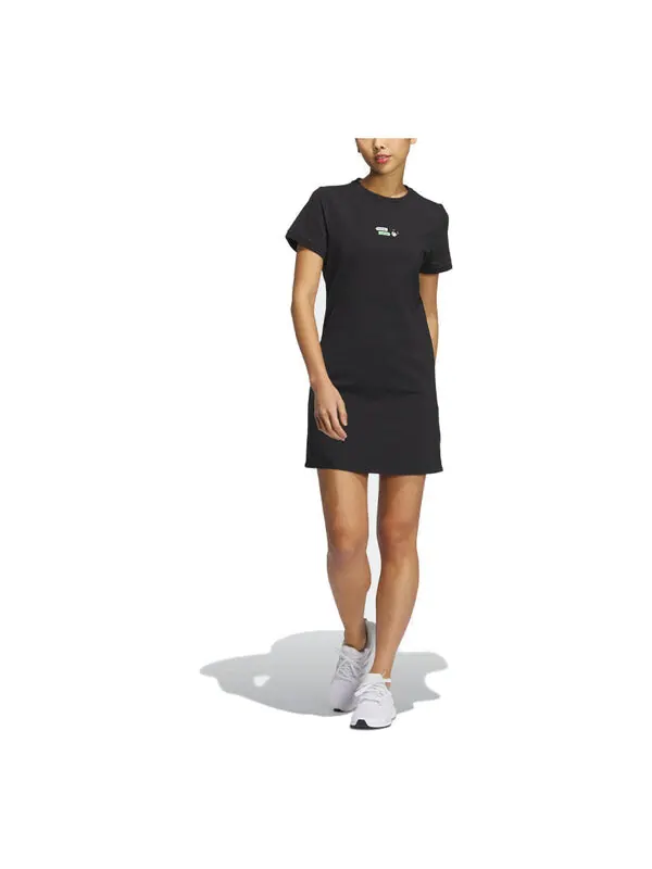 Платье графическое платье Adidas — изображение 2 из 3, черный