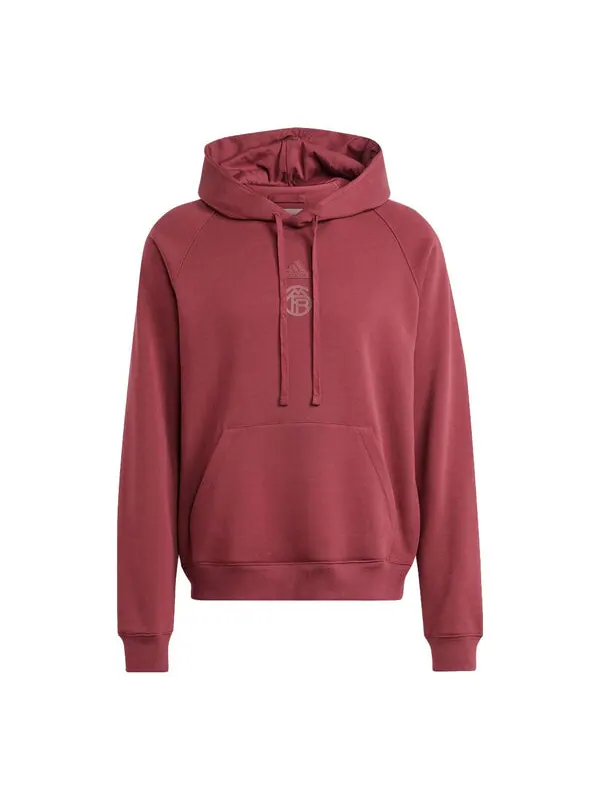 Толстовка fc bayern lifestyler hoodies 'burgundy' Adidas — изображение 1 из 1, бордовый