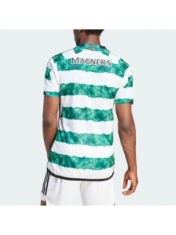 Футболка celtic fc 23 24 домашние Футболка Adidas — изображение 4 из 4, белый/зеленый