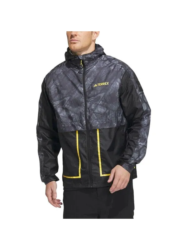 Куртка national geographic wind.rdy куртка Adidas — изображение 4 из 4, черный/серый/желтый