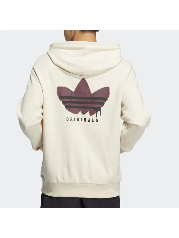 Толстовка Adidas Anti-University Hoodie 'White' — изображение 3 из 4, белый