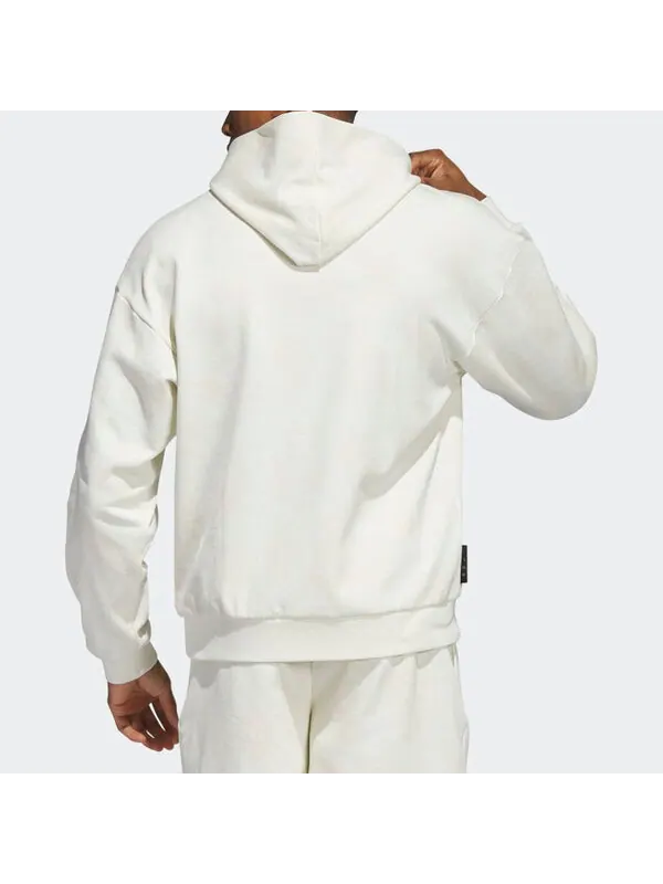 Толстовка Adidas Harden Hoodie 'White' — изображение 3 из 4, белый