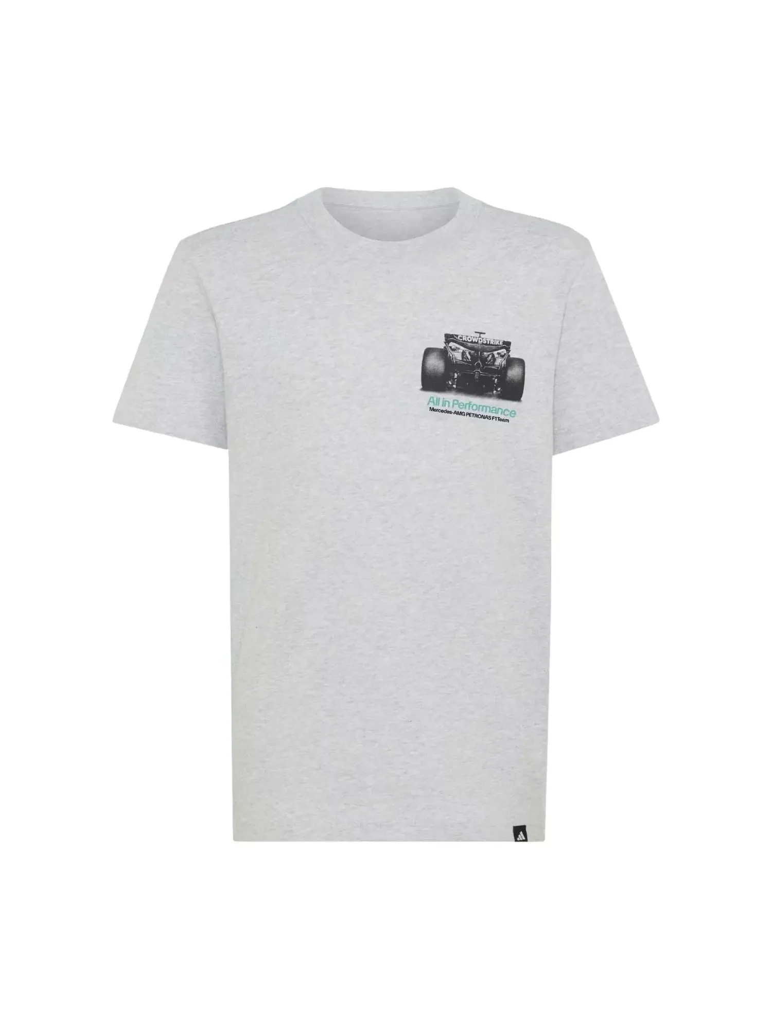 Мужская футболка с коротким рукавом Adidas Mercedes AMG Petronas Formula 1 Team T-Shirt — изображение 2 из 2, серый