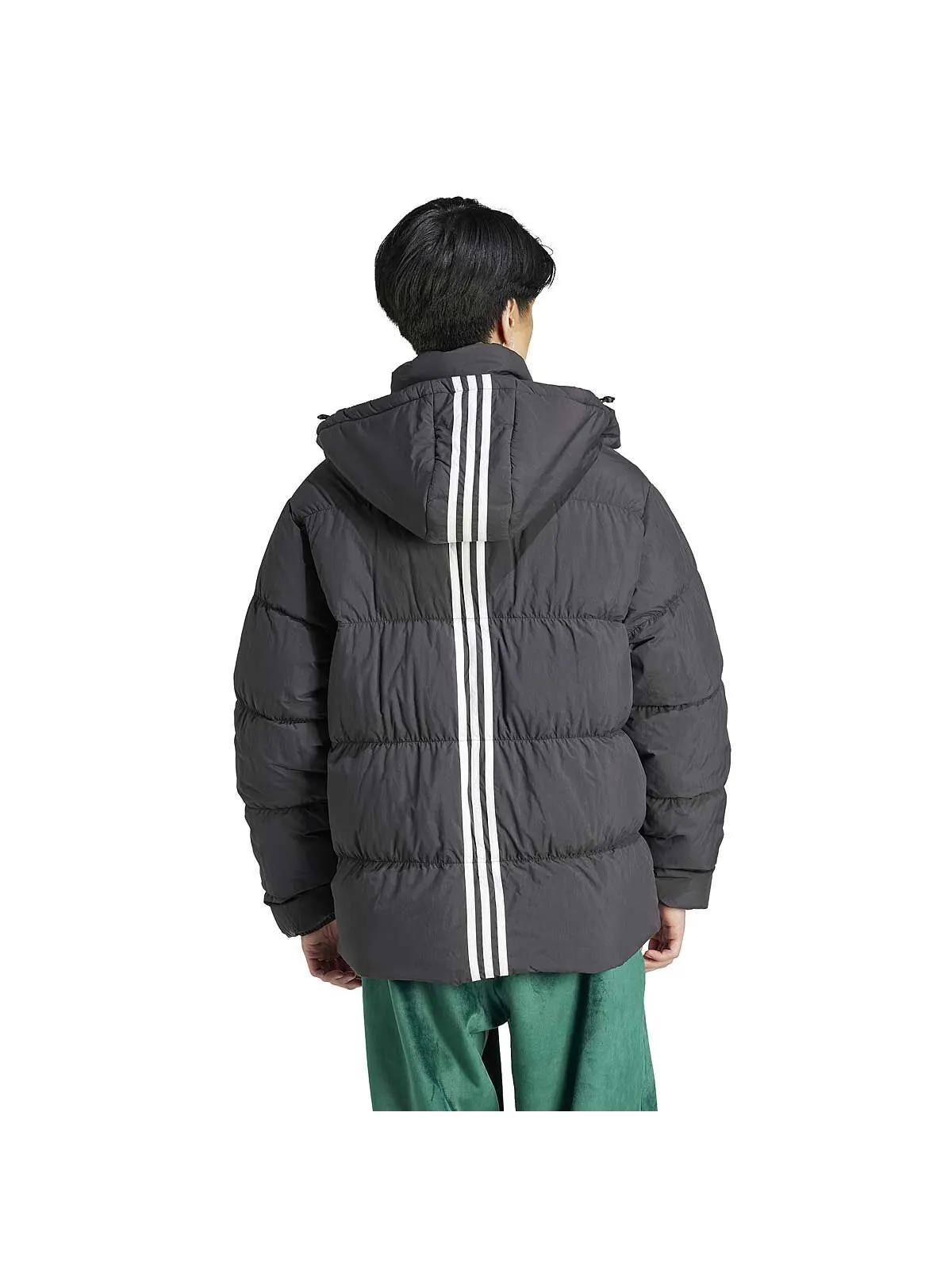 Куртка Adidas Rifta Down Regen Hooded — изображение 3 из 4, черный/белый