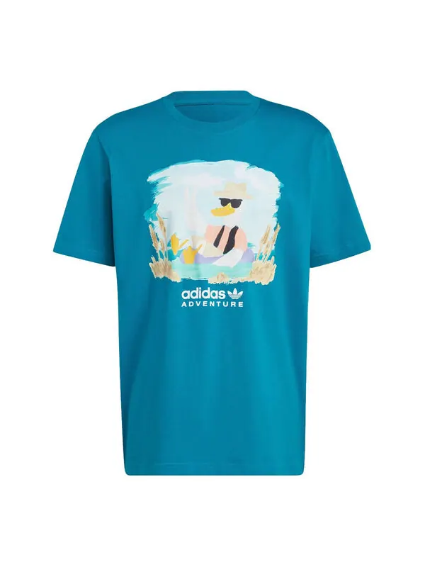 Футболка Adidas Originals Adventure Graphic Tee — изображение 1 из 4, синий
