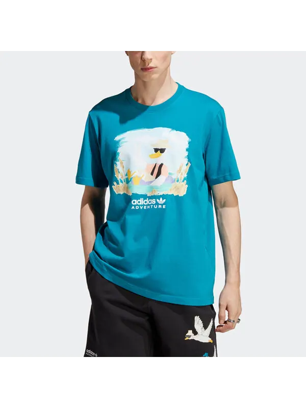 Футболка Adidas Originals Adventure Graphic Tee — изображение 2 из 4, синий