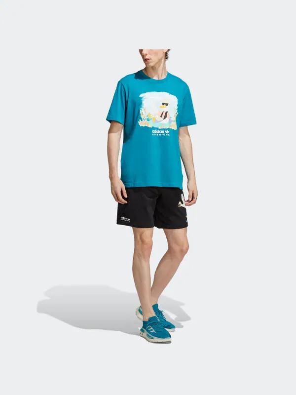 Футболка Adidas Originals Adventure Graphic Tee — изображение 4 из 4, синий