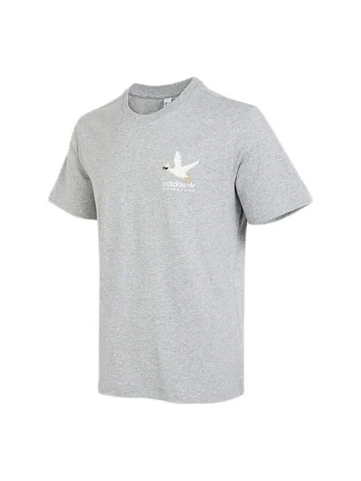 Футболка adidas originals Adventure Graphic Duckies T-shirt 'Grey' — изображение 1 из 2, серый