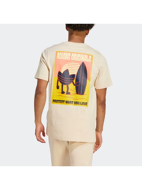 Футболка Adidas Originals Acp Tee — изображение 3 из 4, бежевый