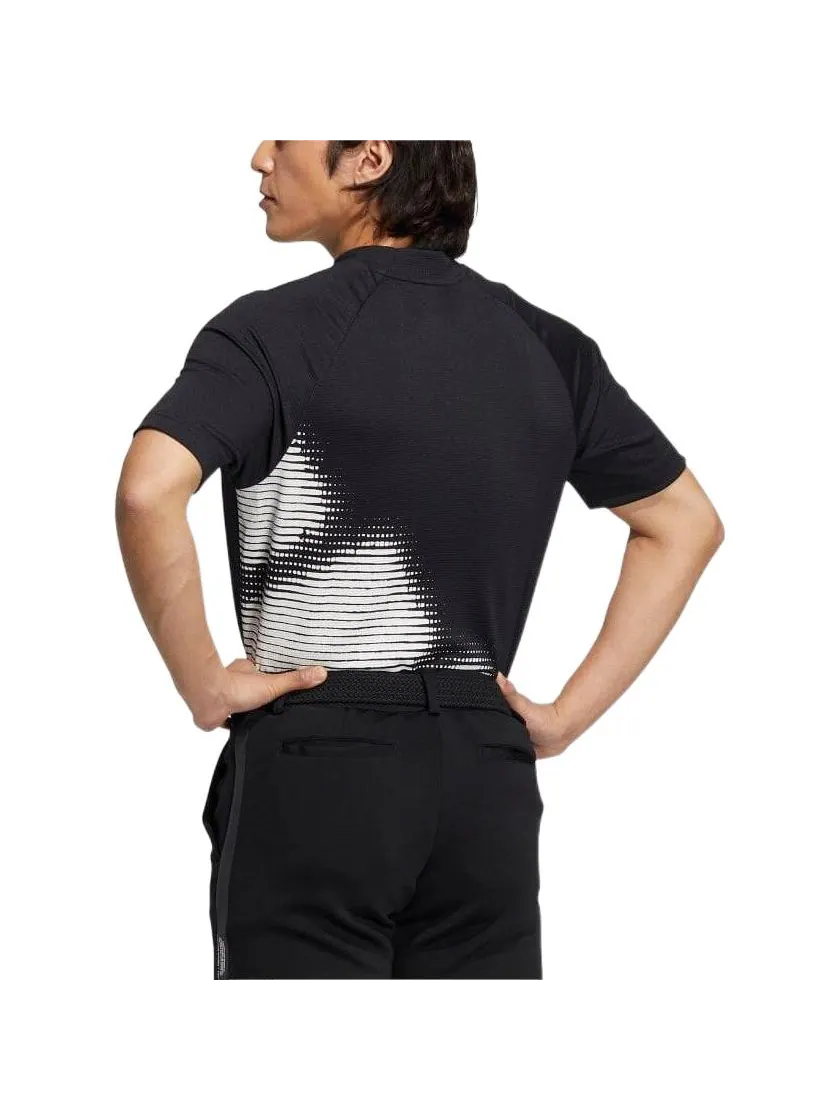 Рубашка adidas Golf Mock Neck Tee — изображение 2 из 4, черный