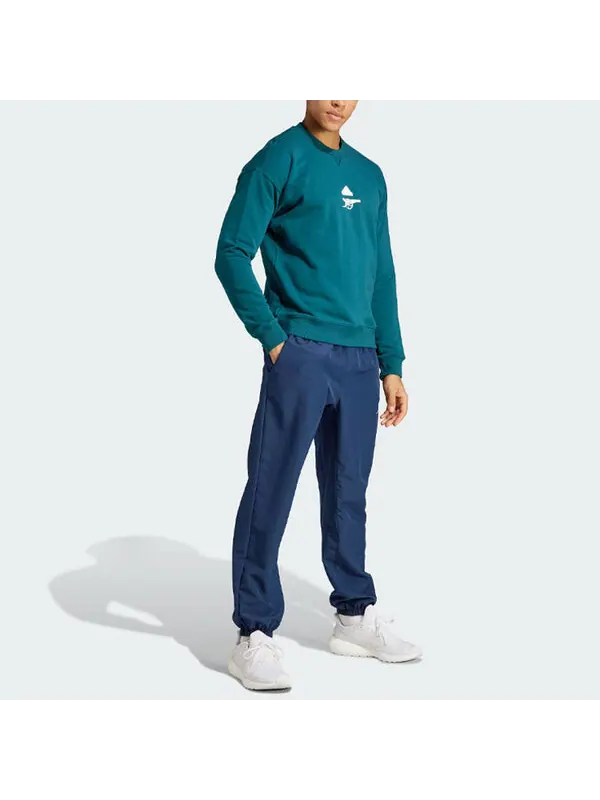 Рубашка adidas Arsenal Lifestyler Heavy Cotton Sweatshirt 'Rich Green' — изображение 4 из 4, насыщенный зеленый
