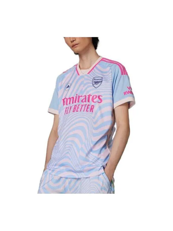 Футболка arsenal x by stella mccartney джерси Adidas — изображение 1 из 2, синий/розовый
