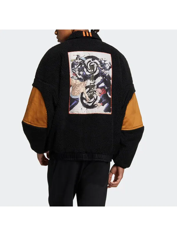 Куртка neo x jujutsu kaisen Куртка Adidas — изображение 3 из 4, черный/оранжевый