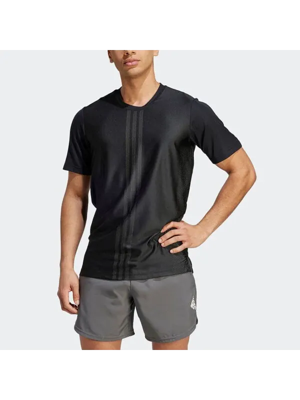 Футболка hiit workout 3 полоски футболка Adidas — изображение 2 из 4, черный