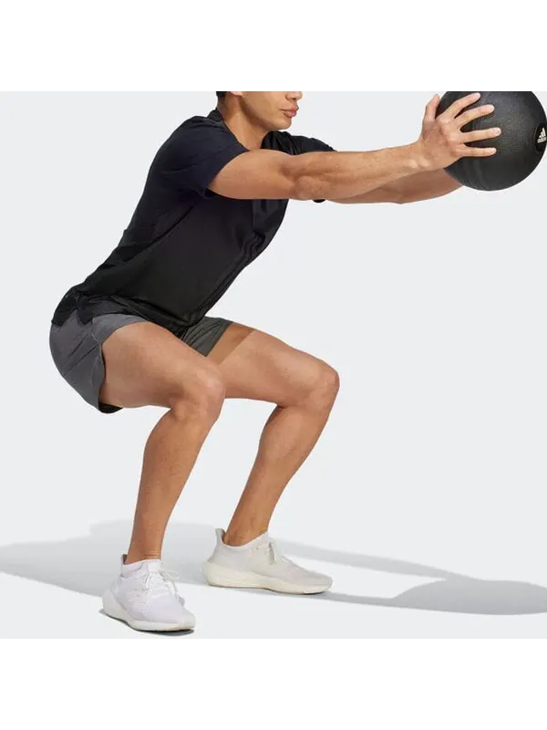 Футболка hiit workout 3 полоски футболка Adidas — изображение 4 из 4, черный
