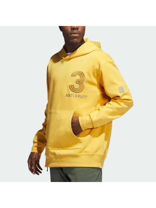Толстовка с капюшоном adicross anti 3 putt Adidas — изображение 2 из 4, желтый
