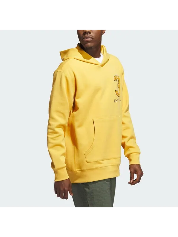 Толстовка с капюшоном adicross anti 3 putt Adidas — изображение 4 из 4, желтый