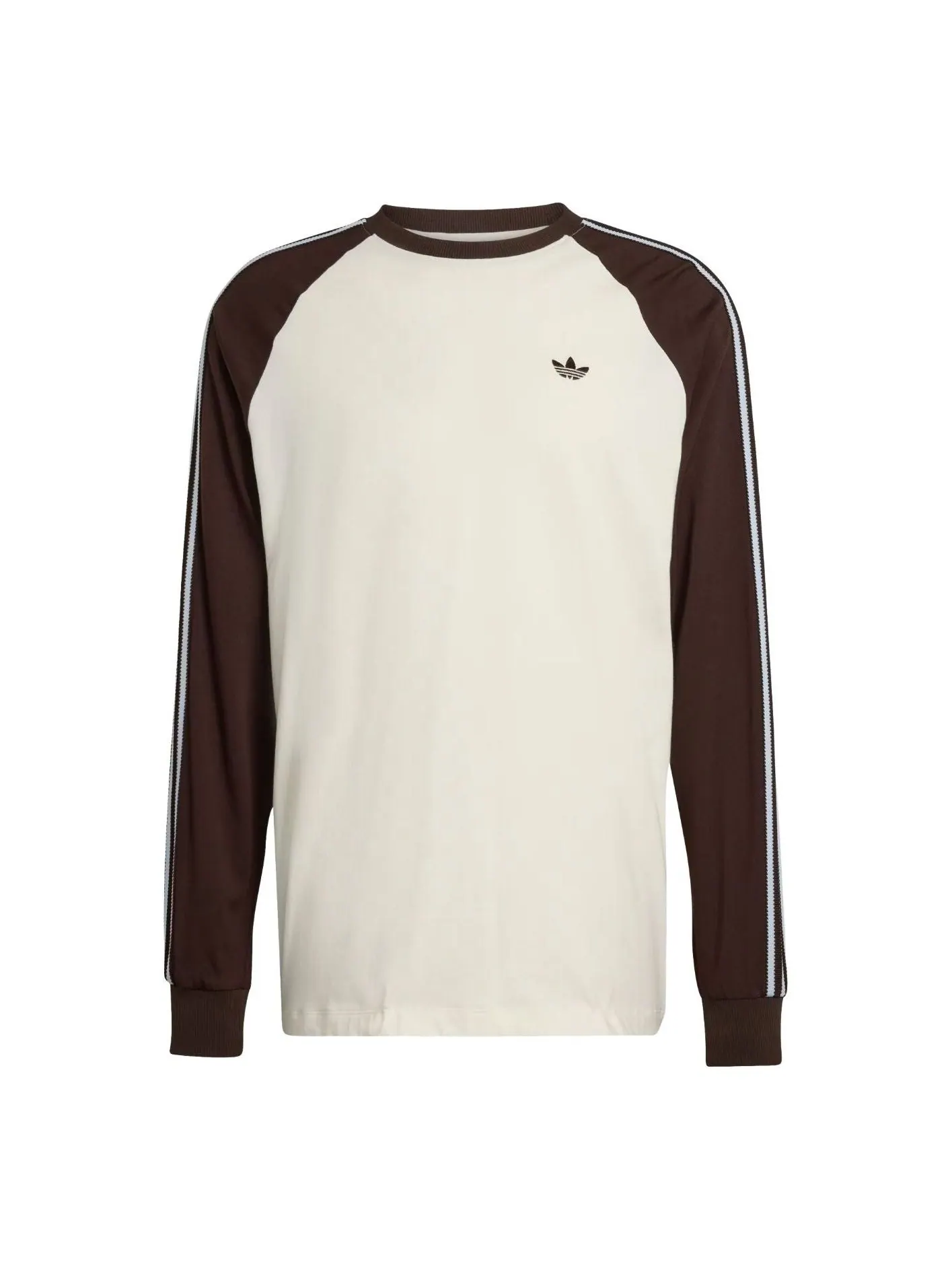 Футболка с длинным рукавом Adidas Britcore Cali 'Off White Aurora Coffee' — изображение 1 из 3, белый
