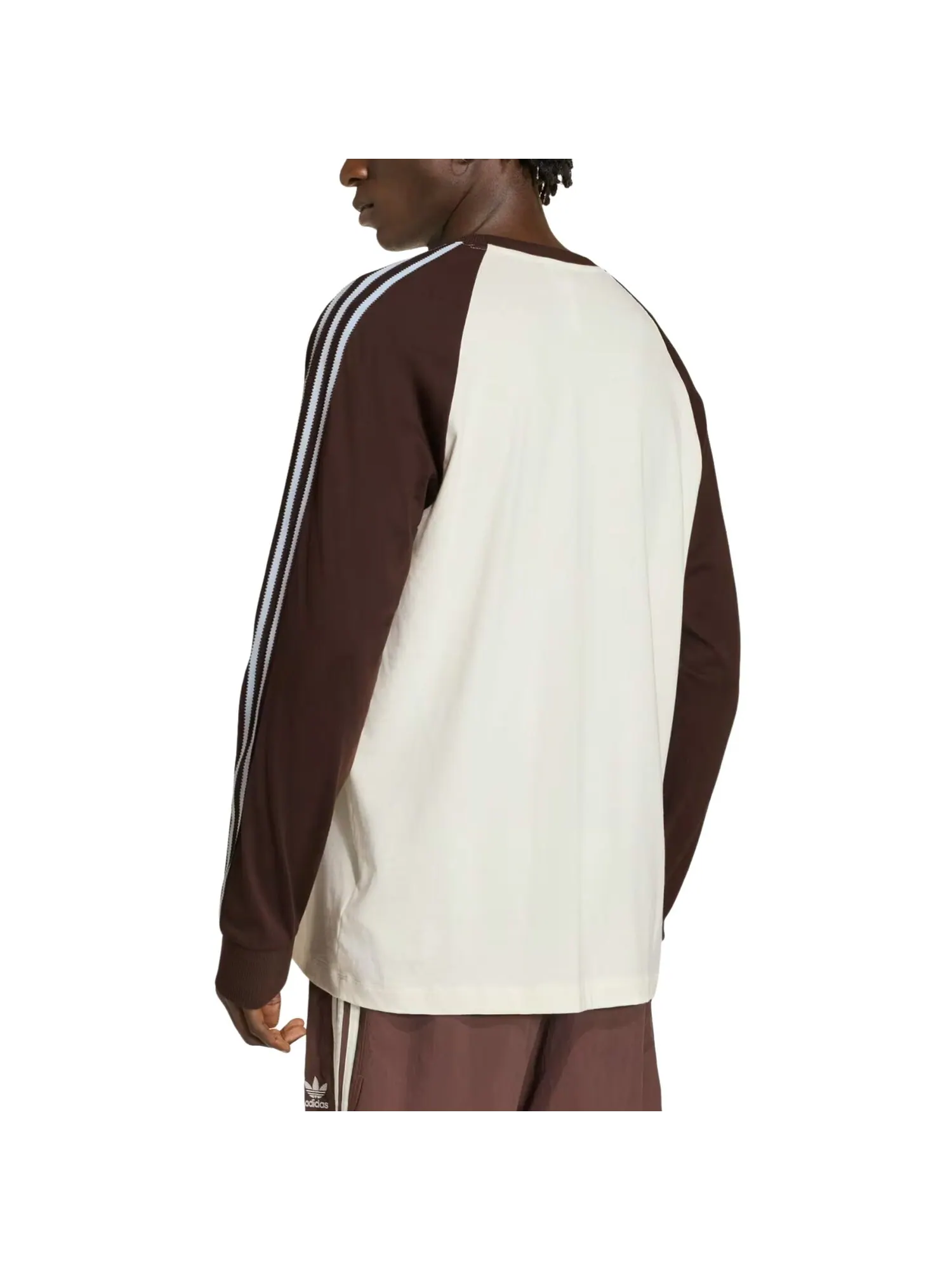 Футболка с длинным рукавом Adidas Britcore Cali 'Off White Aurora Coffee' — изображение 3 из 3, белый