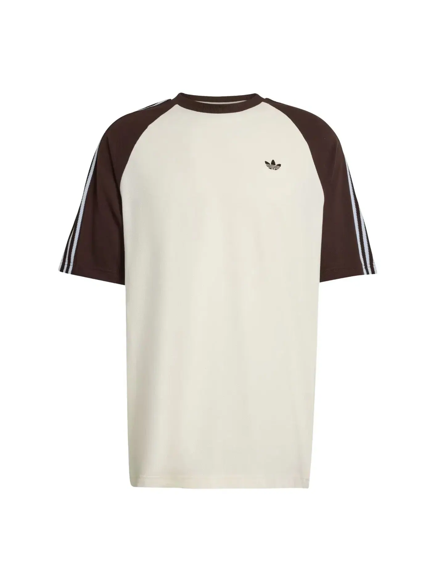 Футболка Adidas Britcore Ringer с коротким рукавом — изображение 1 из 1, бежевый