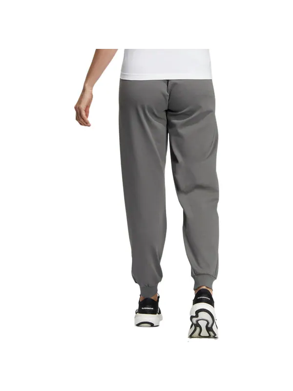 Брюки solid color logo embroidered Adidas — изображение 3 из 4, серый