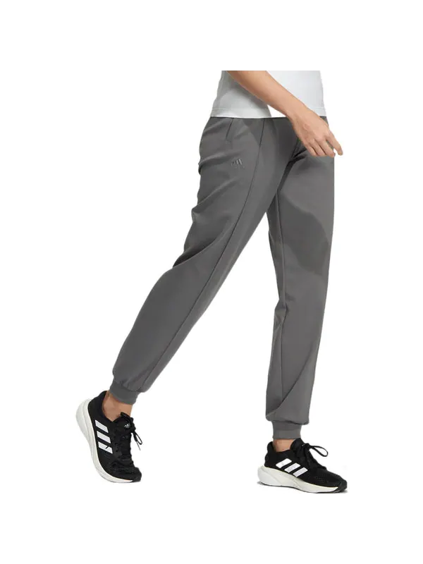 Брюки solid color logo embroidered Adidas — изображение 4 из 4, серый