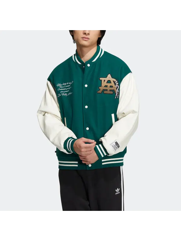 Куртка оригиналы mc varsity Куртка Adidas — изображение 2 из 4, зеленый/белый