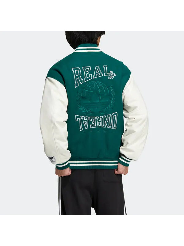 Куртка оригиналы mc varsity Куртка Adidas — изображение 3 из 4, зеленый/белый