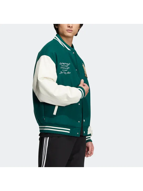 Куртка оригиналы mc varsity Куртка Adidas — изображение 4 из 4, зеленый/белый