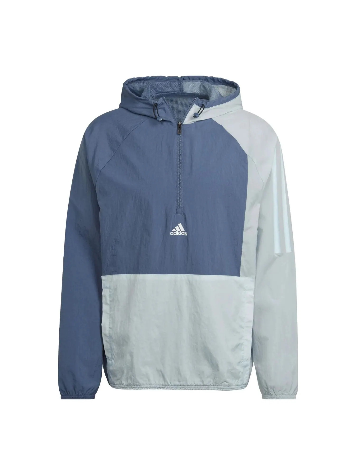 Спортивный топ adidas Training 1/2-Zip Colourblock Track Top 'Wonder Steel' HZ9707 — изображение 1 из 4, серебристый