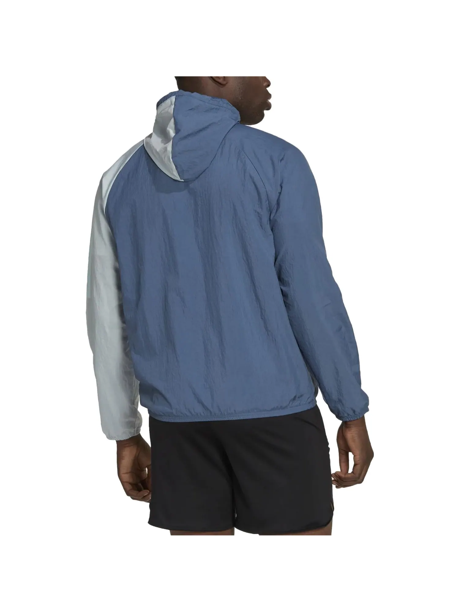 Спортивный топ adidas Training 1/2-Zip Colourblock Track Top 'Wonder Steel' HZ9707 — изображение 3 из 4, серебристый