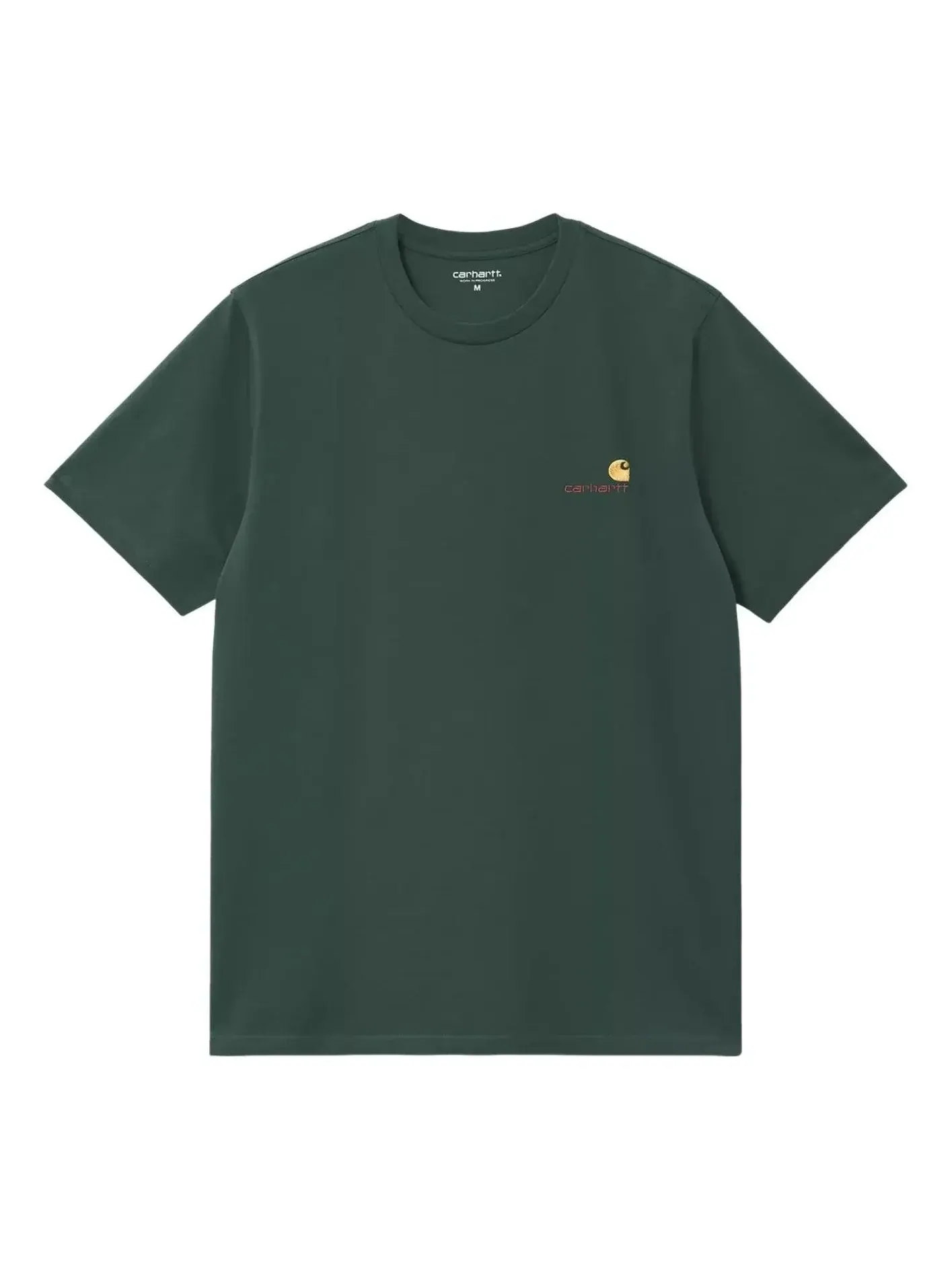Футболка с коротким рукавом Carhartt WIP American Script — изображение 1 из 2, зеленый