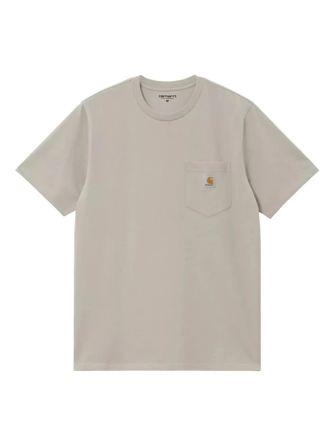 Футболка Carhartt WIP с коротким рукавом и карманом — изображение 1 из 2, бежевый