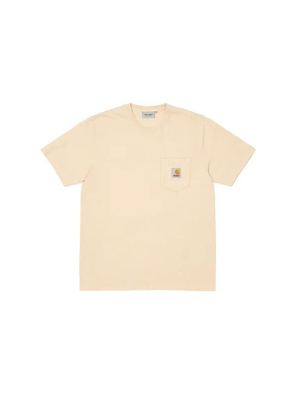 Футболка x carhartt wip short-sleeve pocket t-shirt 'beige' Palace — изображение 2 из 2, бежевый
