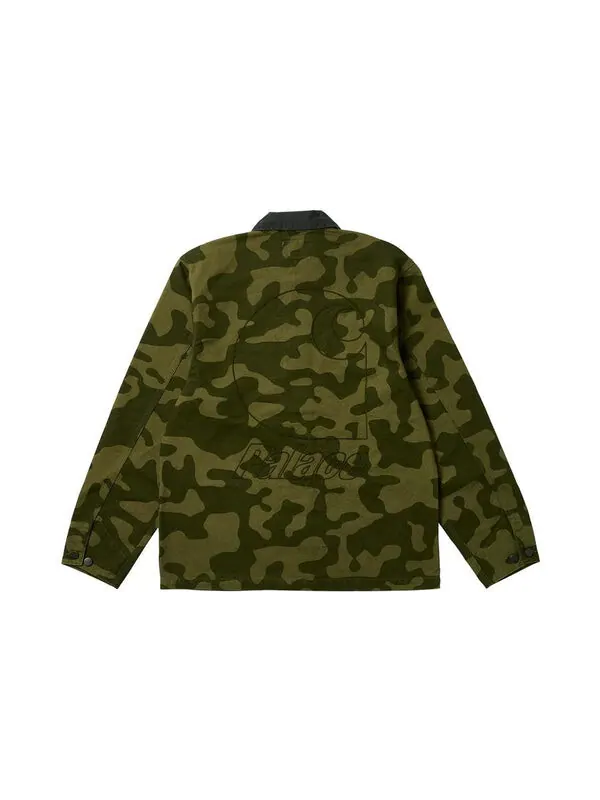 Куртка x carhartt wip fw23 logo jacket 'green' Palace — изображение 2 из 2, зеленый