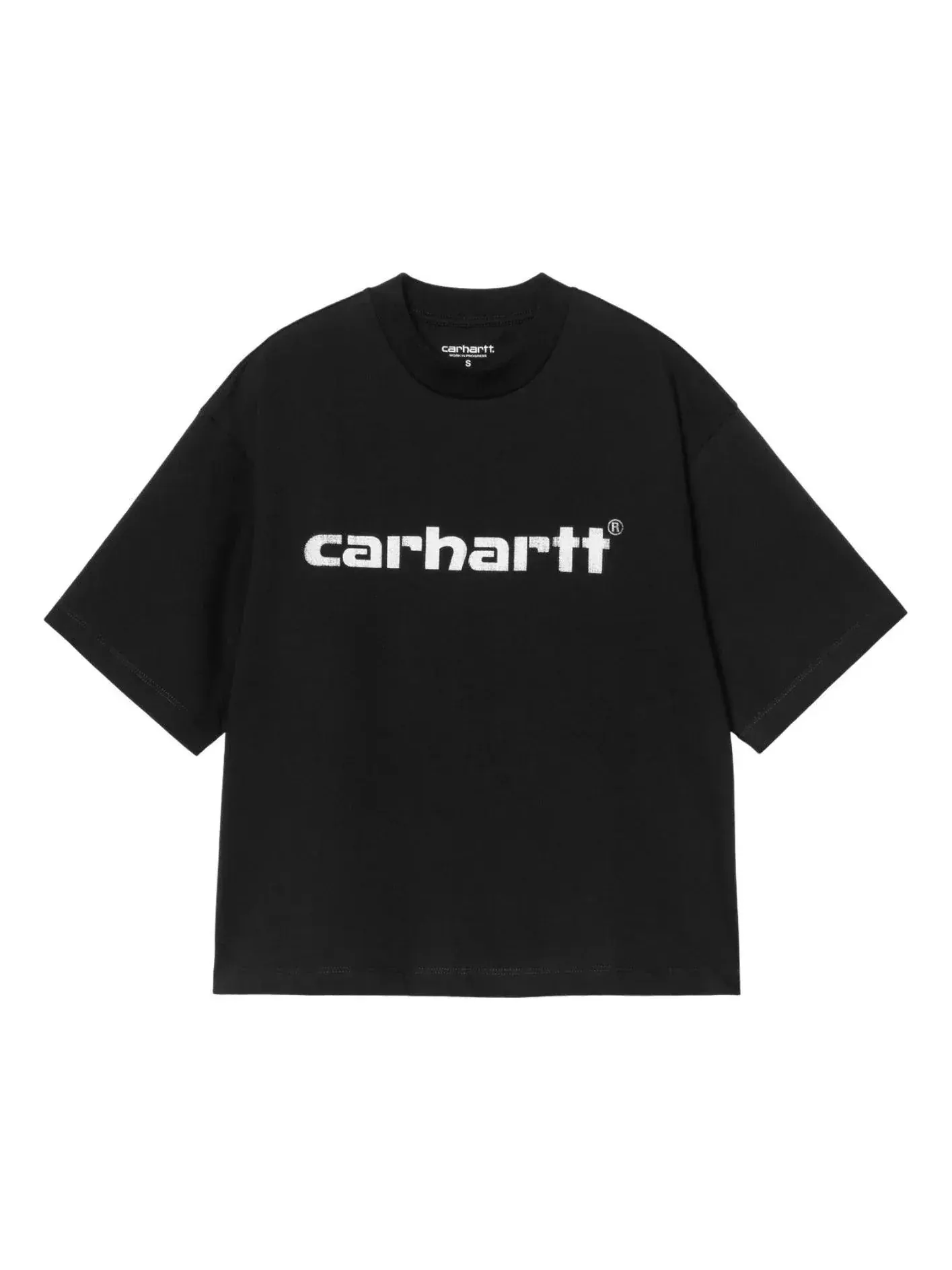 (WMNS) Футболка с коротким рукавом Carhartt WIP Archive Script — изображение 1 из 2, черный