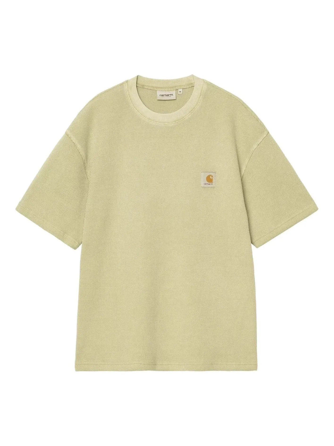 Футболка Carhartt WIP S/S Nelson Waffle 'Gentle Green' I036185-3IE-GD — изображение 1 из 2, зеленый