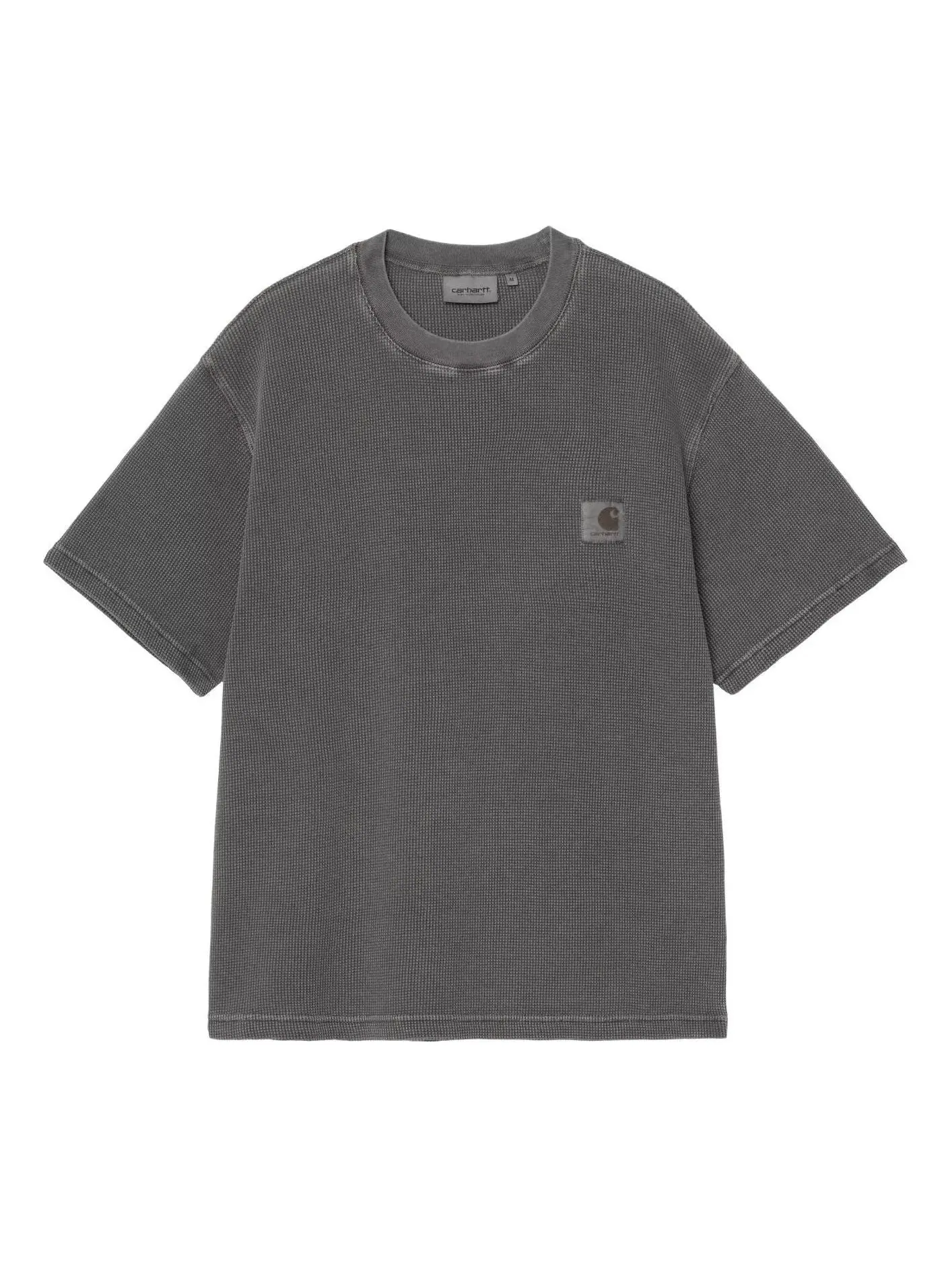 Футболка Carhartt WIP S/S Nelson Waffle, черная, I036185-89-GD — изображение 1 из 2, черный