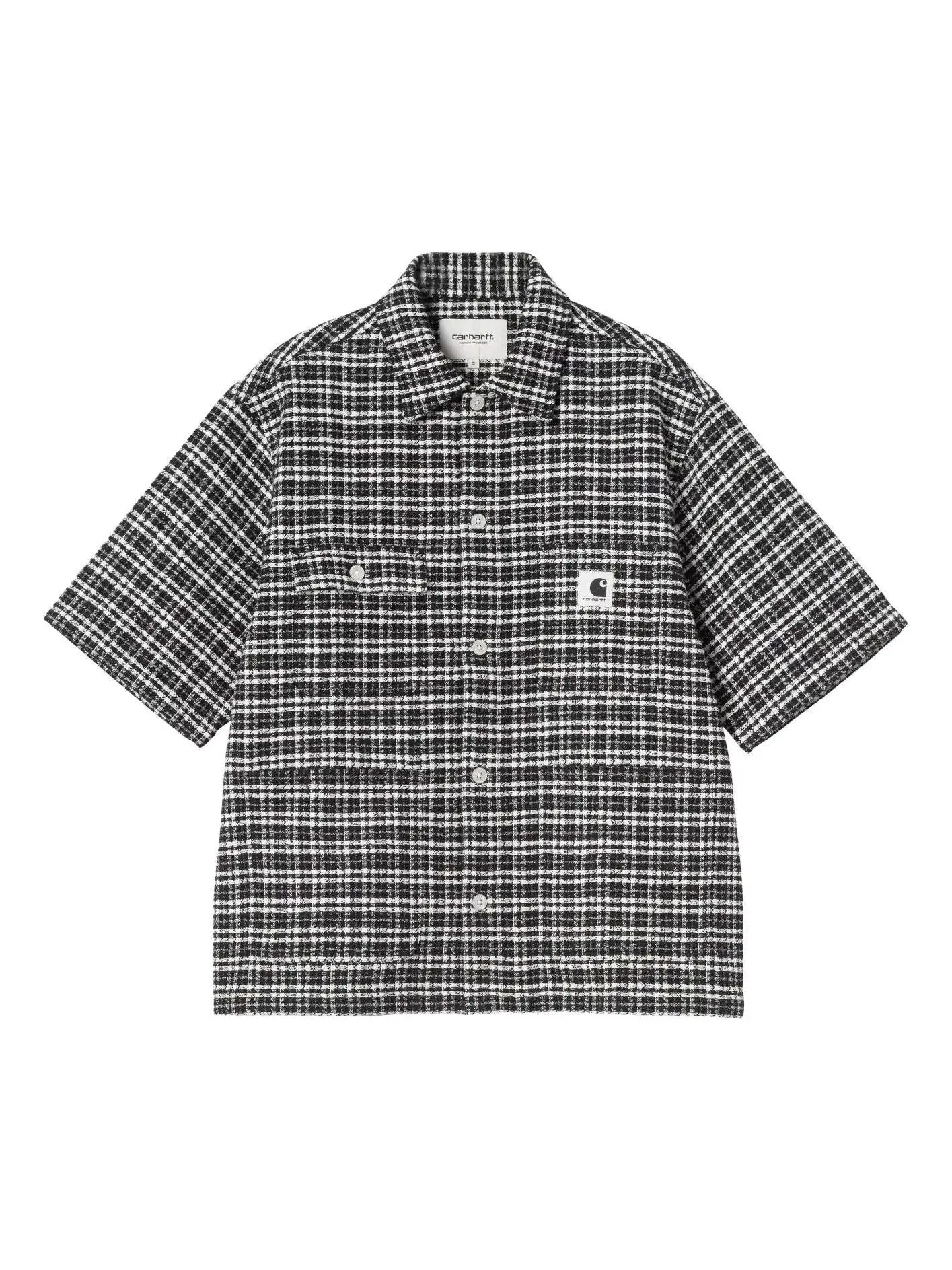 Рубашка Carhartt WIP S/S Michigan, черная, I036261-3JO-XX — изображение 1 из 2, черный