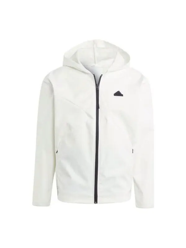 Куртка city escape с капюшоном на молнии Adidas — изображение 1 из 3, белый
