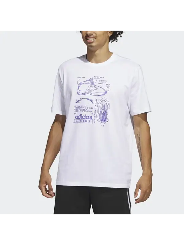 Футболка kobe crazy 1 Adidas — изображение 2 из 4, белый
