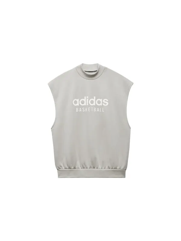 Футболка баскетбольные безрукавки толстовка Adidas — изображение 2 из 4, серый